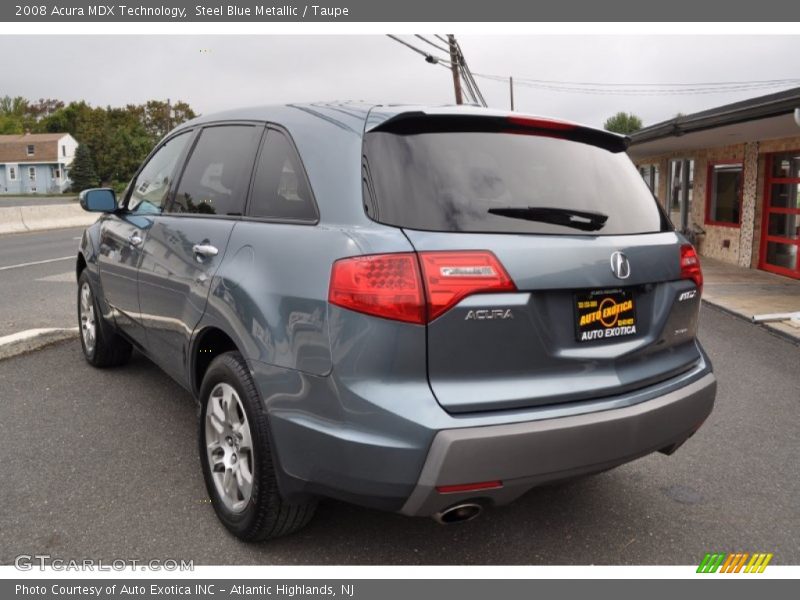 Steel Blue Metallic / Taupe 2008 Acura MDX Technology