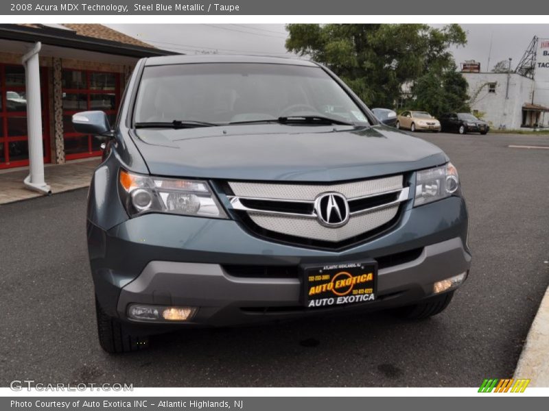 Steel Blue Metallic / Taupe 2008 Acura MDX Technology