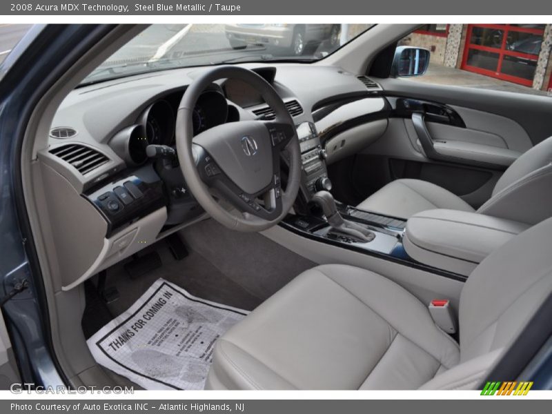 Steel Blue Metallic / Taupe 2008 Acura MDX Technology