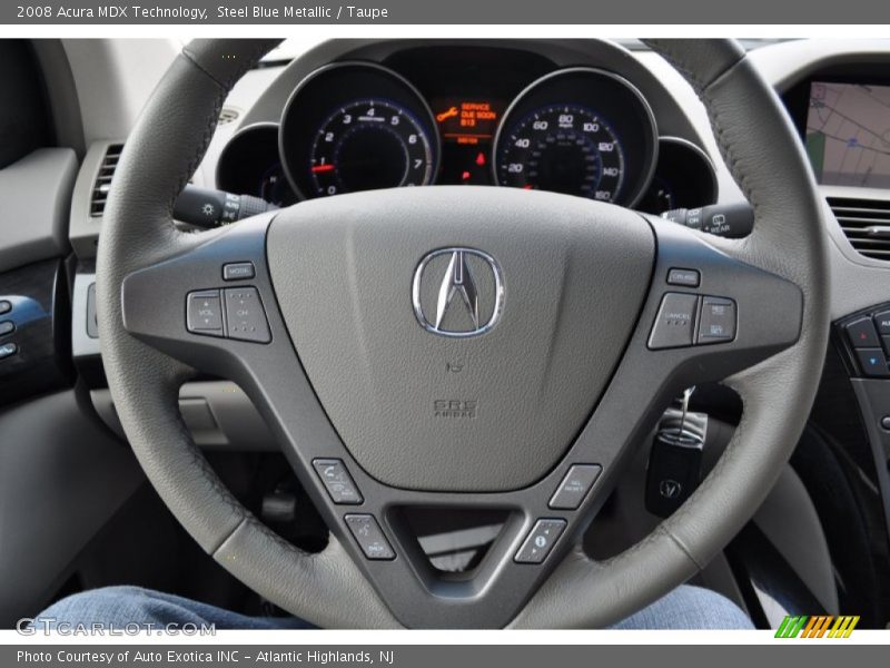Steel Blue Metallic / Taupe 2008 Acura MDX Technology