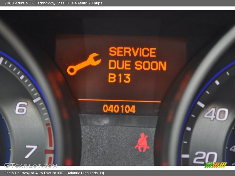 Steel Blue Metallic / Taupe 2008 Acura MDX Technology
