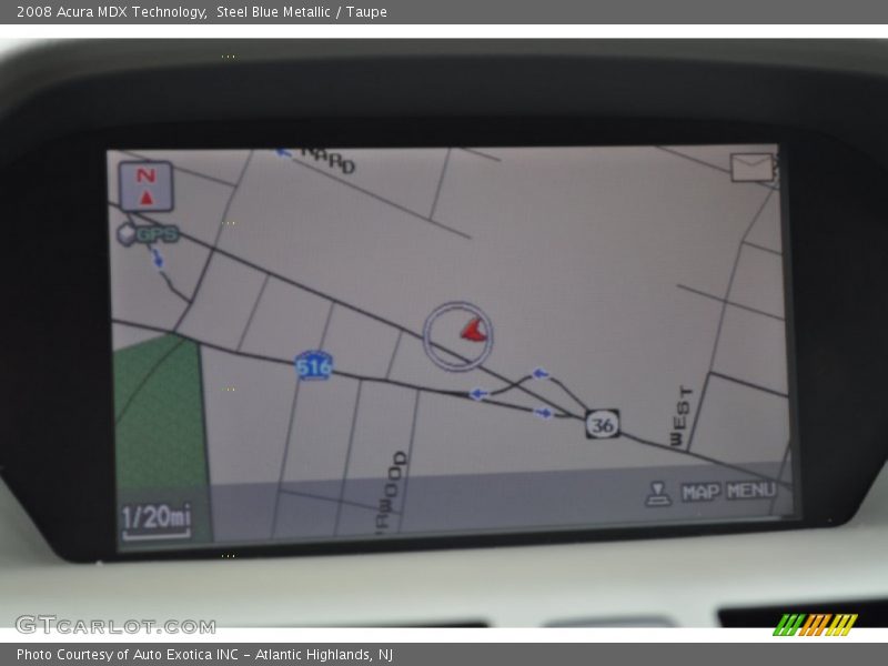 Steel Blue Metallic / Taupe 2008 Acura MDX Technology