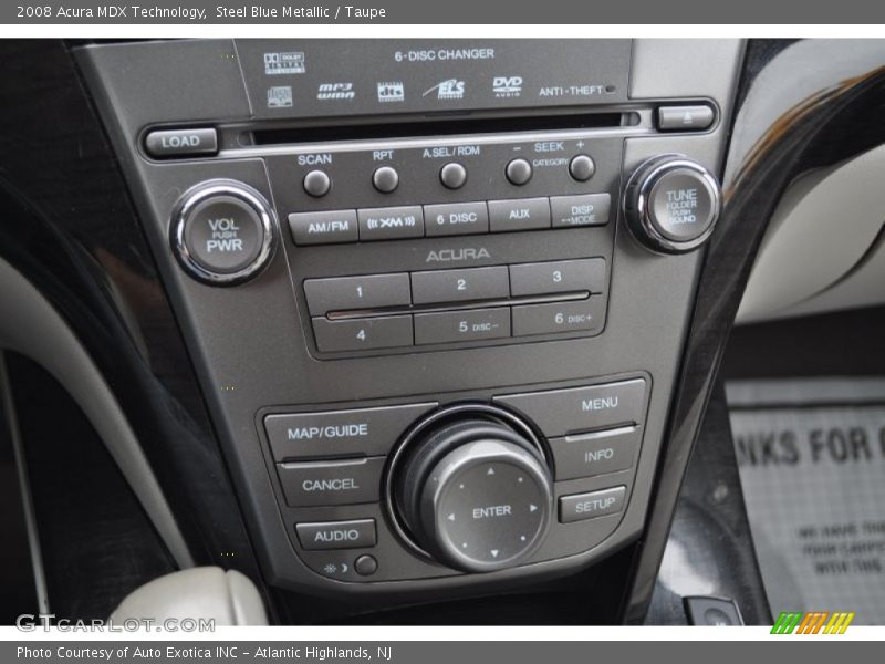 Steel Blue Metallic / Taupe 2008 Acura MDX Technology