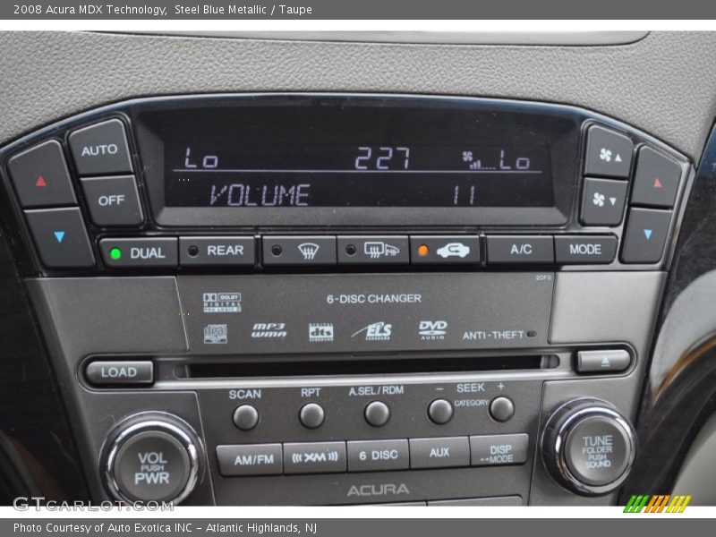 Steel Blue Metallic / Taupe 2008 Acura MDX Technology