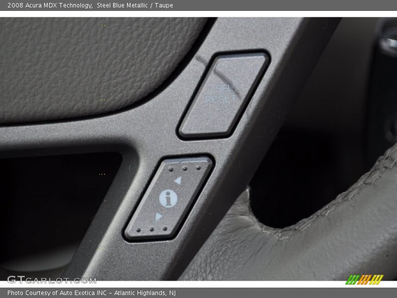 Steel Blue Metallic / Taupe 2008 Acura MDX Technology