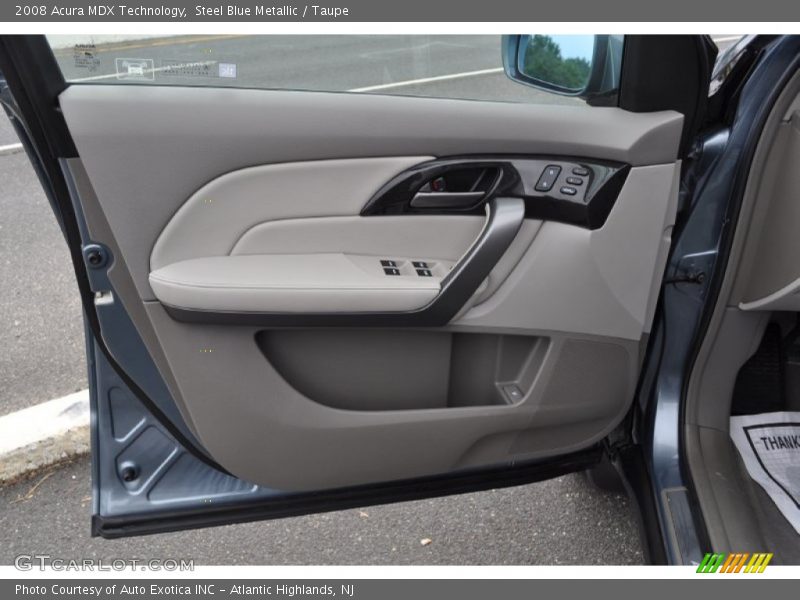 Steel Blue Metallic / Taupe 2008 Acura MDX Technology