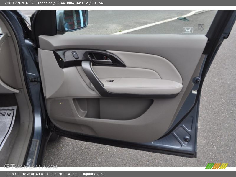 Steel Blue Metallic / Taupe 2008 Acura MDX Technology