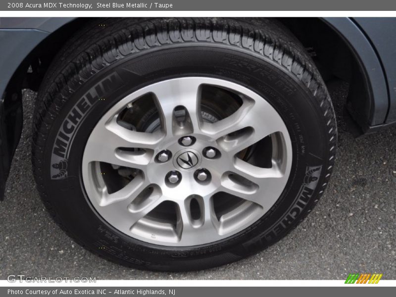 Steel Blue Metallic / Taupe 2008 Acura MDX Technology