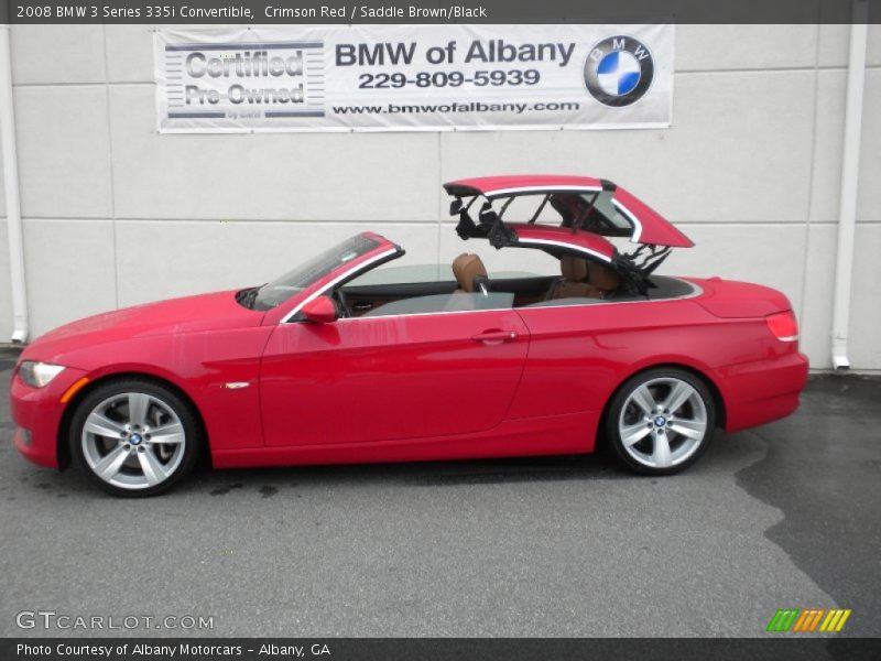 Crimson Red / Saddle Brown/Black 2008 BMW 3 Series 335i Convertible