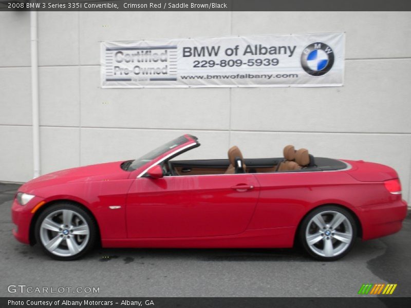 Crimson Red / Saddle Brown/Black 2008 BMW 3 Series 335i Convertible