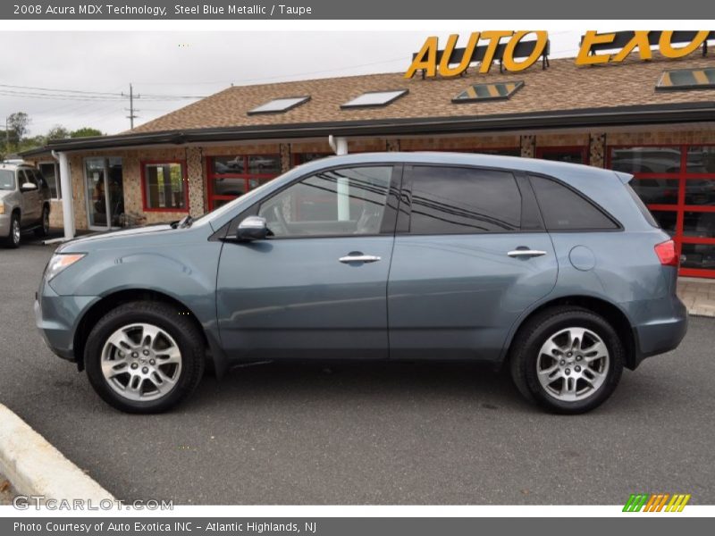 Steel Blue Metallic / Taupe 2008 Acura MDX Technology