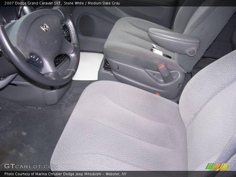 Stone White / Medium Slate Gray 2007 Dodge Grand Caravan SXT