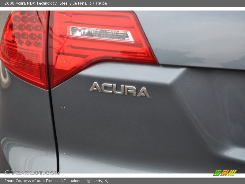 Steel Blue Metallic / Taupe 2008 Acura MDX Technology