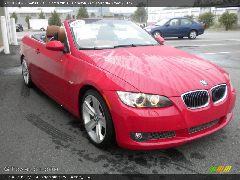 Crimson Red / Saddle Brown/Black 2008 BMW 3 Series 335i Convertible