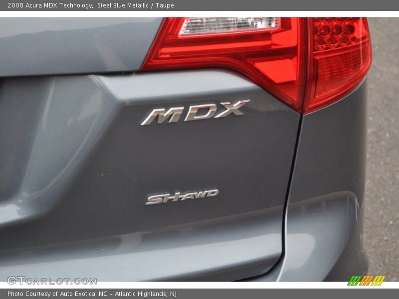 Steel Blue Metallic / Taupe 2008 Acura MDX Technology