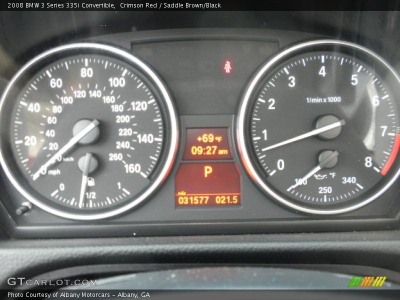 Crimson Red / Saddle Brown/Black 2008 BMW 3 Series 335i Convertible