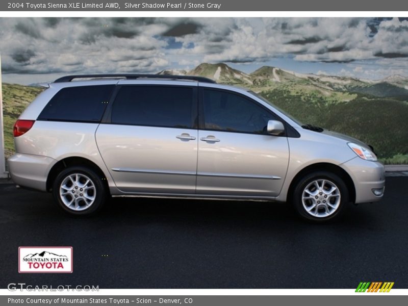 Silver Shadow Pearl / Stone Gray 2004 Toyota Sienna XLE Limited AWD