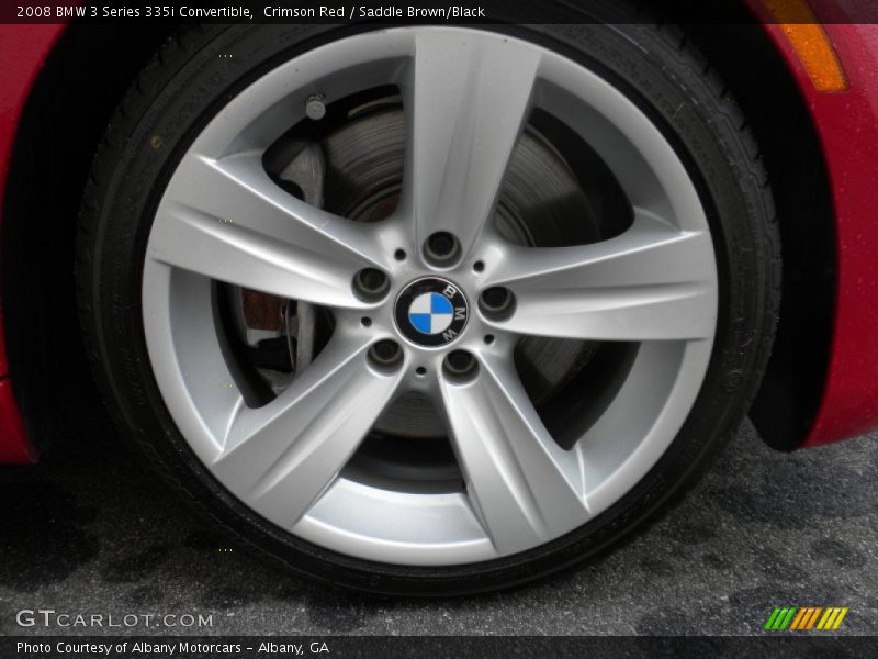 Crimson Red / Saddle Brown/Black 2008 BMW 3 Series 335i Convertible