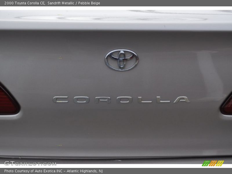 Sandrift Metallic / Pebble Beige 2000 Toyota Corolla CE