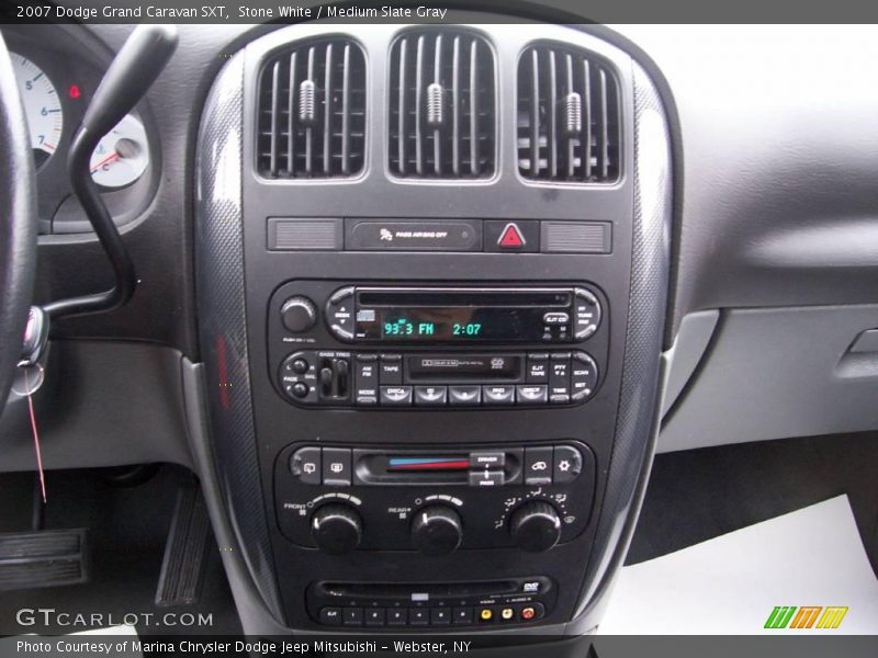 Stone White / Medium Slate Gray 2007 Dodge Grand Caravan SXT