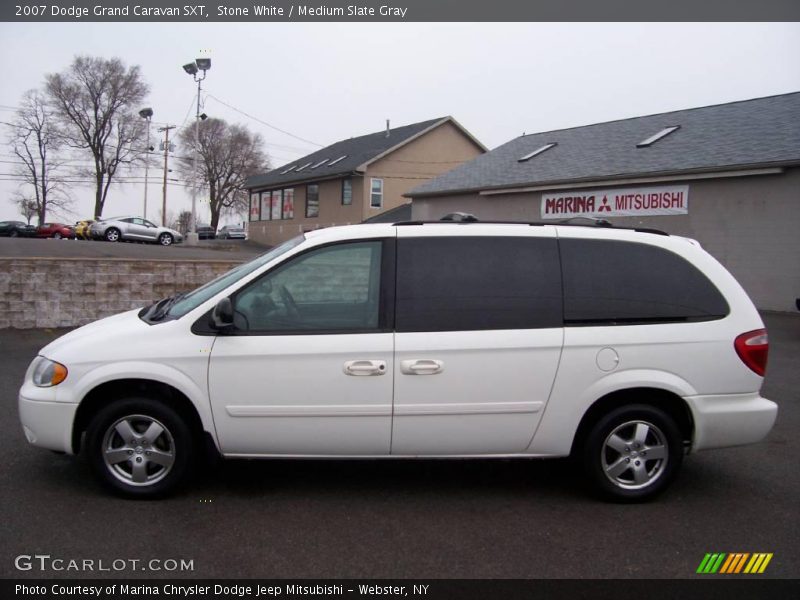 Stone White / Medium Slate Gray 2007 Dodge Grand Caravan SXT