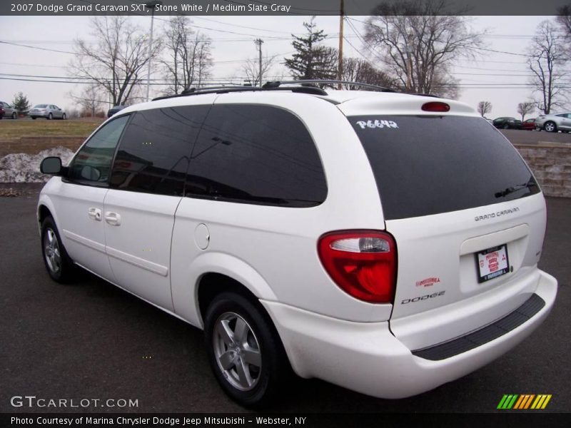 Stone White / Medium Slate Gray 2007 Dodge Grand Caravan SXT