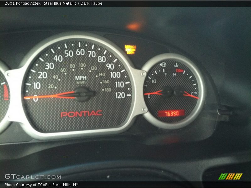 Steel Blue Metallic / Dark Taupe 2001 Pontiac Aztek