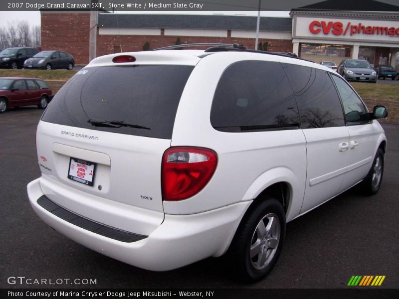 Stone White / Medium Slate Gray 2007 Dodge Grand Caravan SXT