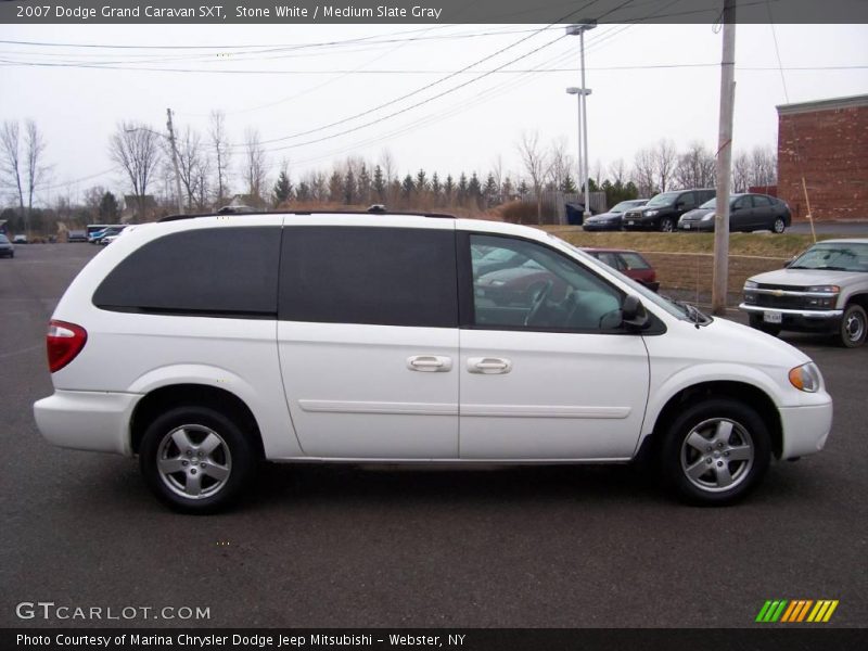 Stone White / Medium Slate Gray 2007 Dodge Grand Caravan SXT
