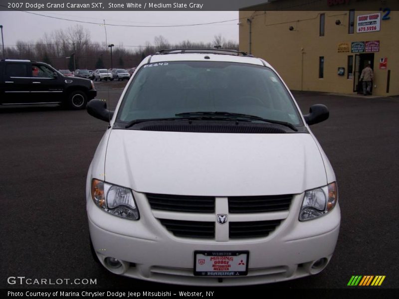 Stone White / Medium Slate Gray 2007 Dodge Grand Caravan SXT