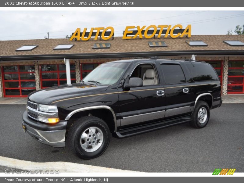 Onyx Black / Light Gray/Neutral 2001 Chevrolet Suburban 1500 LT 4x4