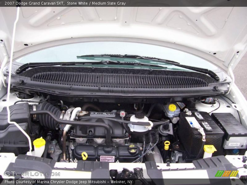Stone White / Medium Slate Gray 2007 Dodge Grand Caravan SXT