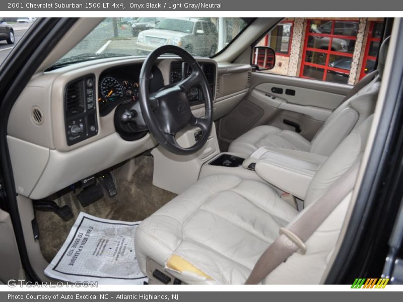 Onyx Black / Light Gray/Neutral 2001 Chevrolet Suburban 1500 LT 4x4