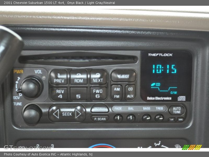 Onyx Black / Light Gray/Neutral 2001 Chevrolet Suburban 1500 LT 4x4