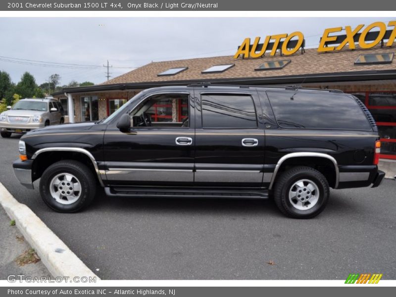 Onyx Black / Light Gray/Neutral 2001 Chevrolet Suburban 1500 LT 4x4