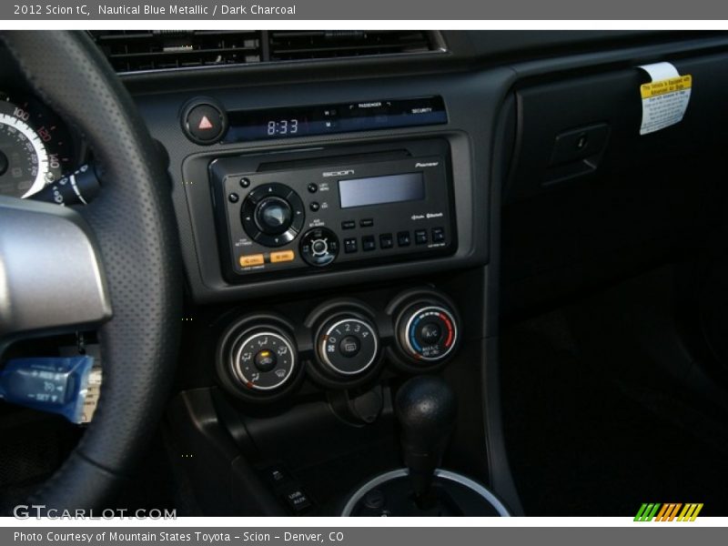 Nautical Blue Metallic / Dark Charcoal 2012 Scion tC