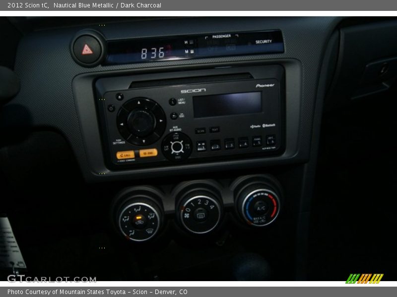 Nautical Blue Metallic / Dark Charcoal 2012 Scion tC