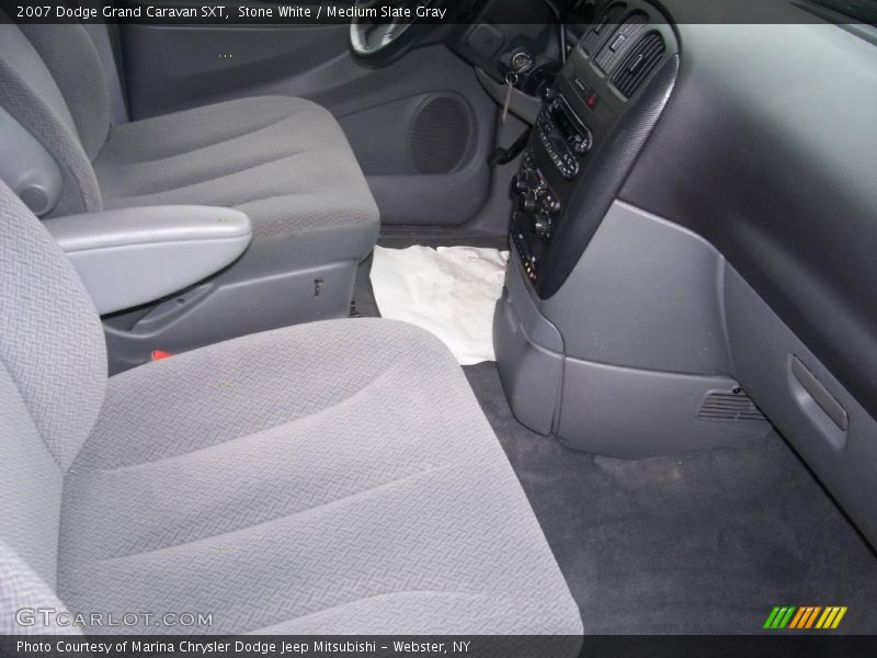 Stone White / Medium Slate Gray 2007 Dodge Grand Caravan SXT