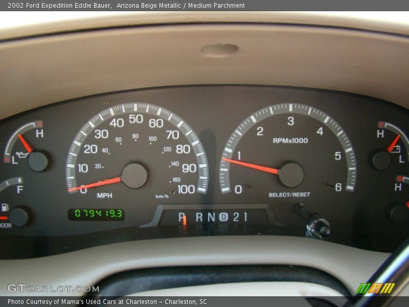 Arizona Beige Metallic / Medium Parchment 2002 Ford Expedition Eddie Bauer
