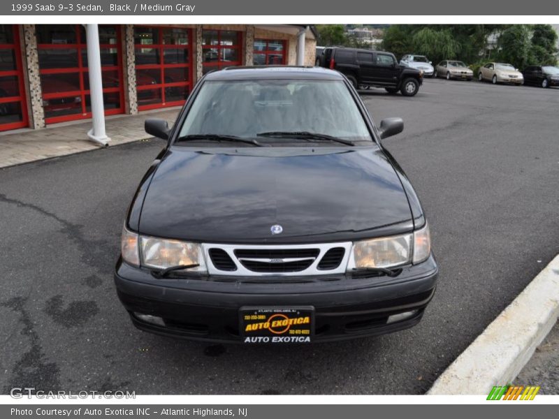 Black / Medium Gray 1999 Saab 9-3 Sedan