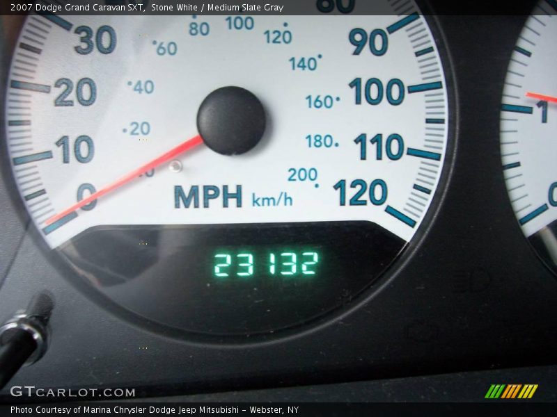 Stone White / Medium Slate Gray 2007 Dodge Grand Caravan SXT