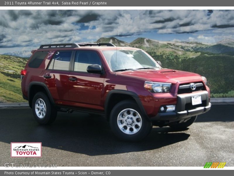 Salsa Red Pearl / Graphite 2011 Toyota 4Runner Trail 4x4