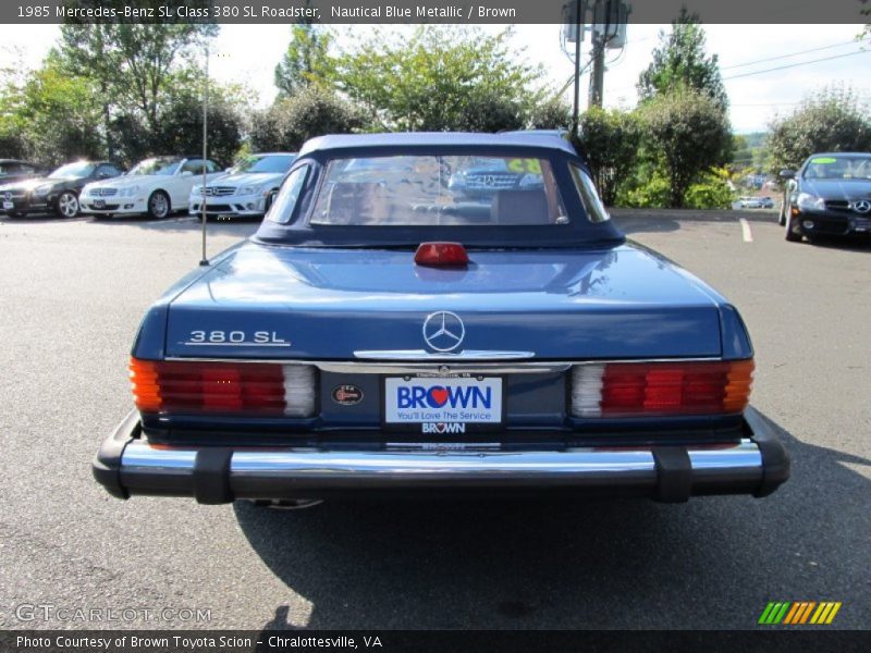 Nautical Blue Metallic / Brown 1985 Mercedes-Benz SL Class 380 SL Roadster