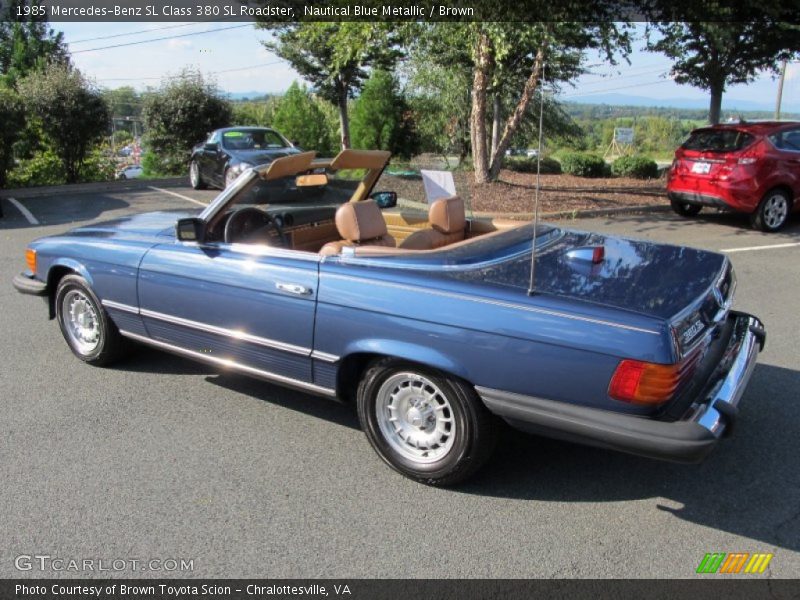 Nautical Blue Metallic / Brown 1985 Mercedes-Benz SL Class 380 SL Roadster