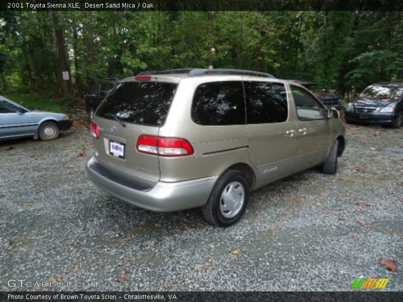 Desert Sand Mica / Oak 2001 Toyota Sienna XLE