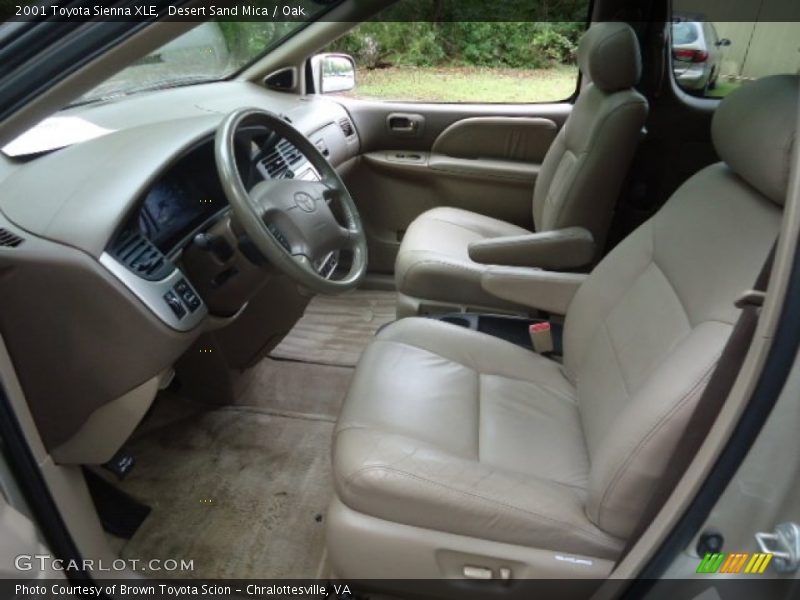 Desert Sand Mica / Oak 2001 Toyota Sienna XLE
