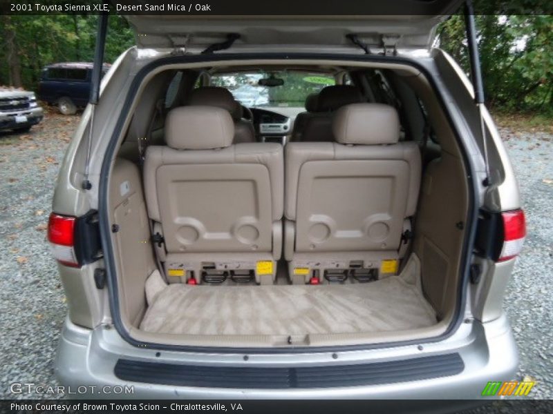 Desert Sand Mica / Oak 2001 Toyota Sienna XLE