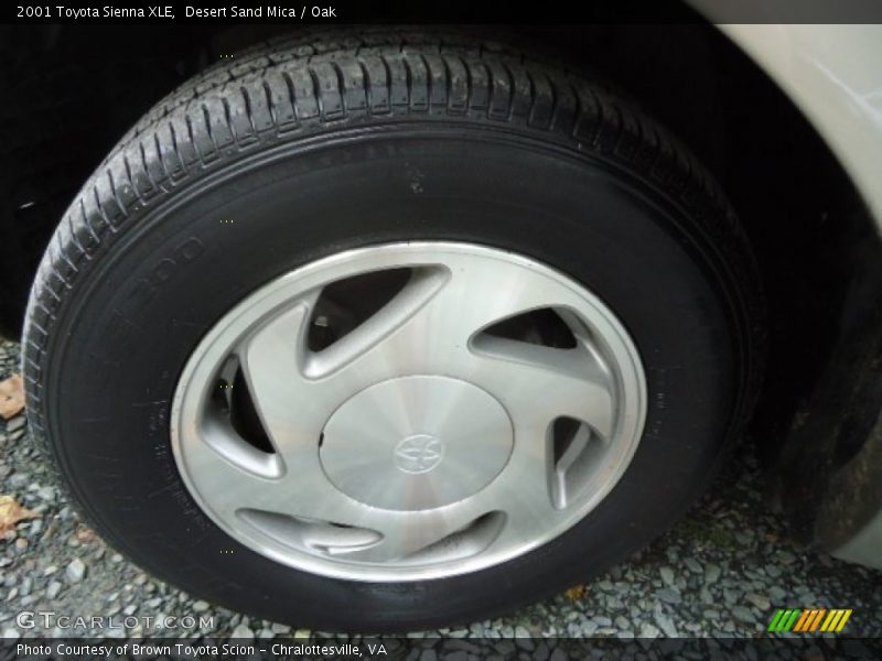 Desert Sand Mica / Oak 2001 Toyota Sienna XLE