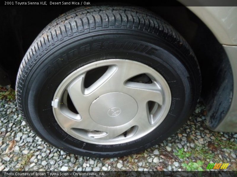 Desert Sand Mica / Oak 2001 Toyota Sienna XLE