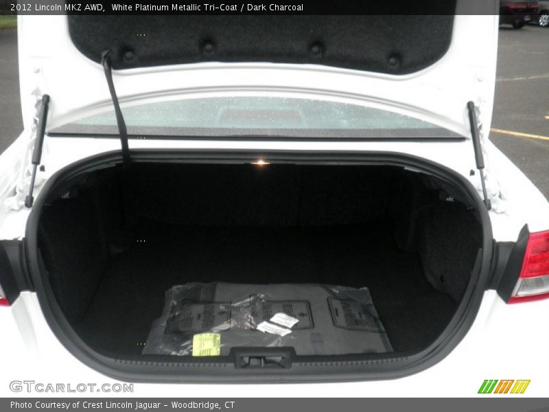 White Platinum Metallic Tri-Coat / Dark Charcoal 2012 Lincoln MKZ AWD
